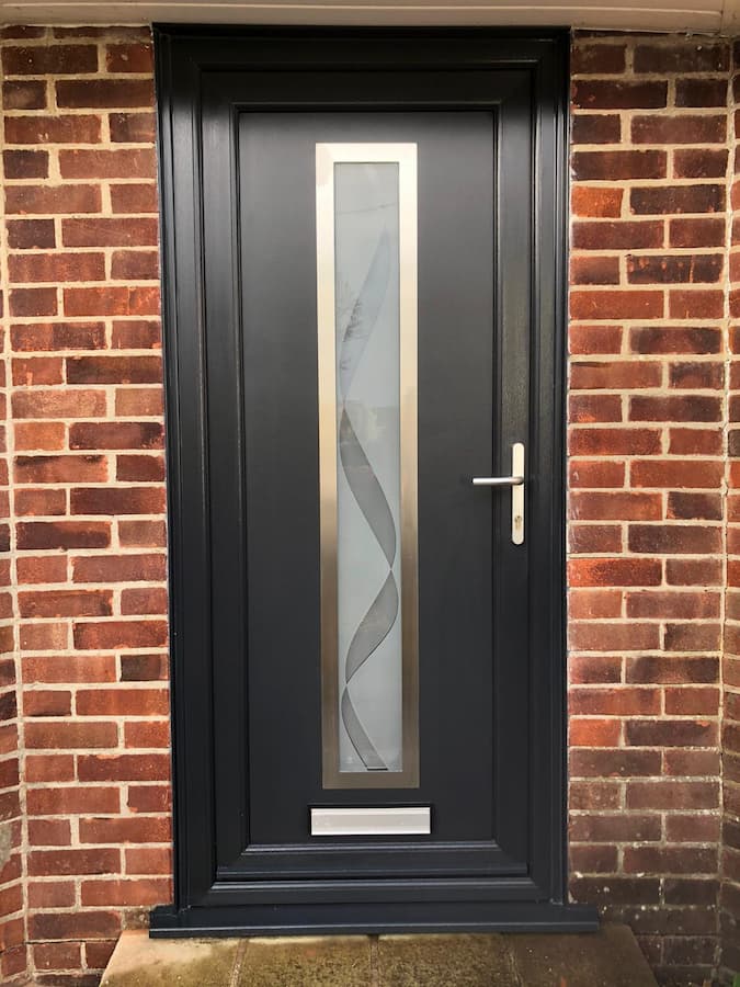 contemporary exterior door